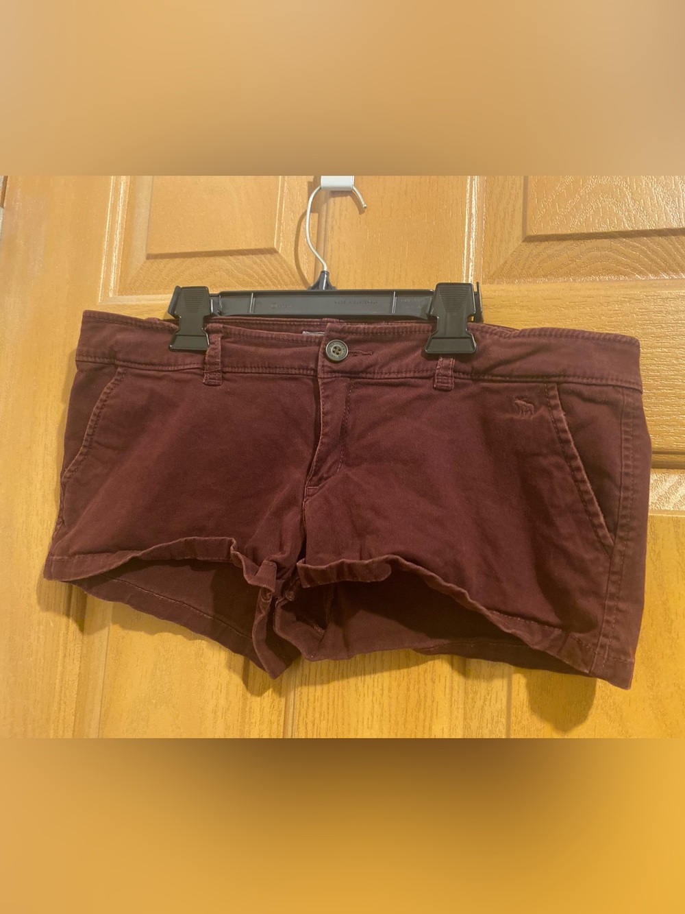 Abercrombie & Fitch Women's Maroon Jean Shorts